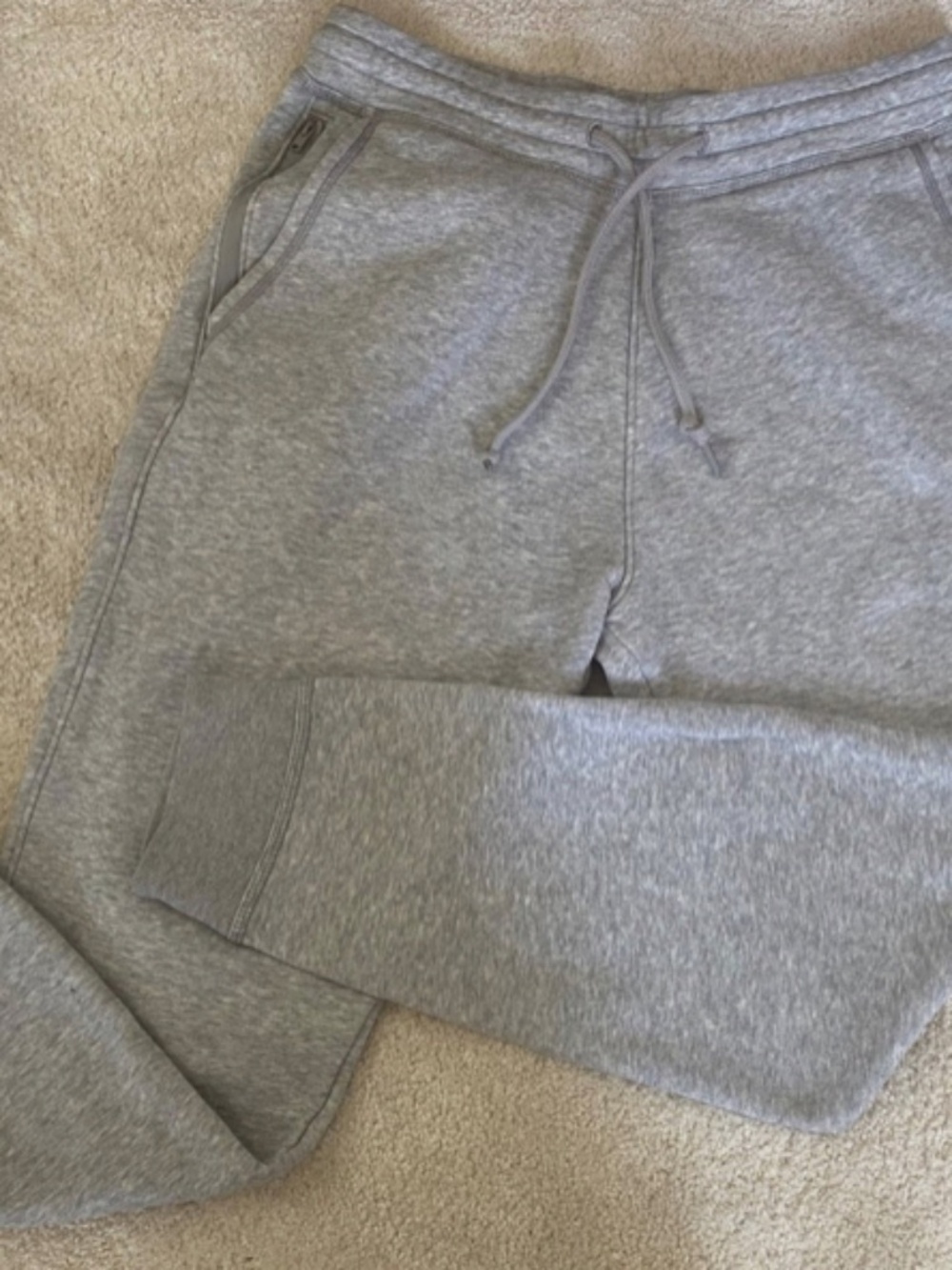 HOLLISTER by Abercrombie & Fitch Men’s Large Marled Grey Jogger Sweatpants